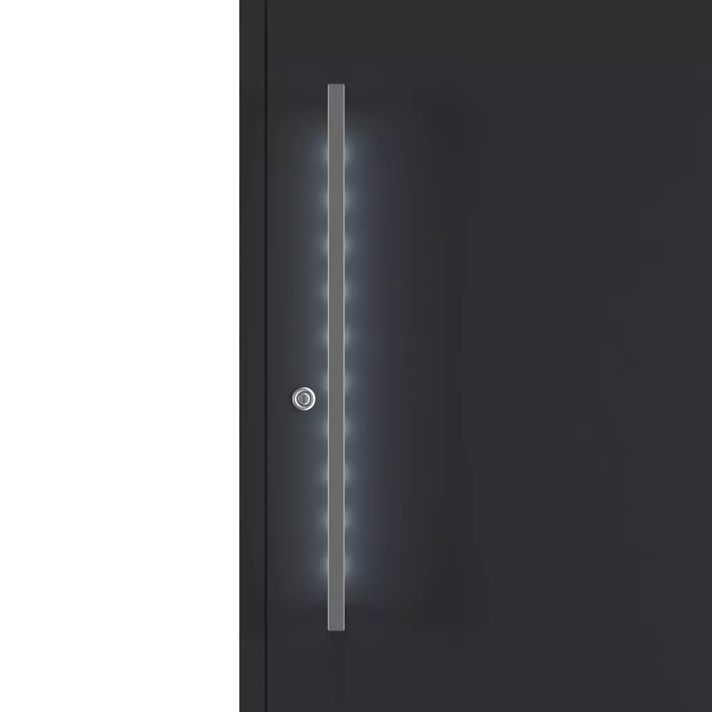 Pull handle illumination entry-doors models dindecor model-1701