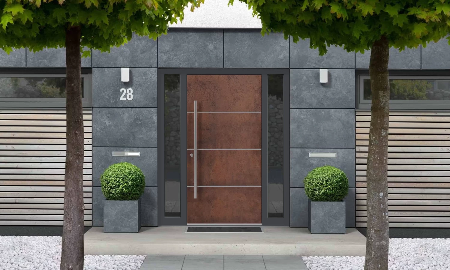 SK03 Corten 🏆 entry-doors models dindecor sk03-corten  