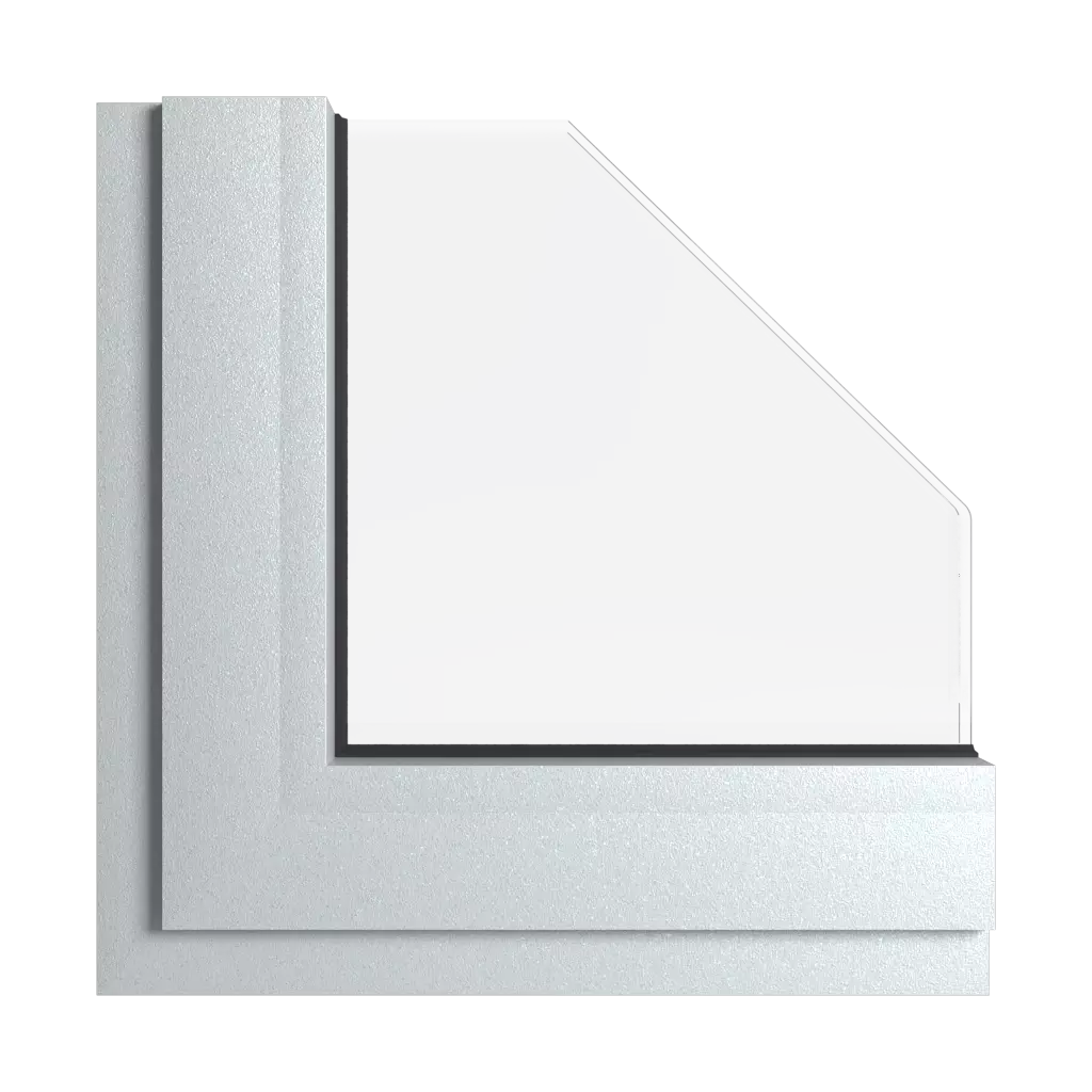 Silver gray windows window-color aliplast-colors silver-gray interior