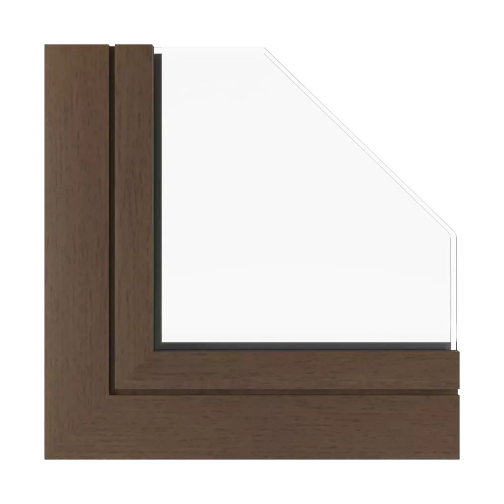 Walnut vein windows window-profiles aluprof mb-70-hi