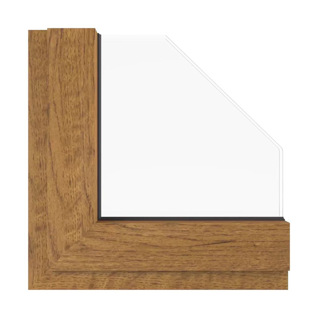 Rustic oak gold windows window-color aluprof-colors rustic-oak-gold interior