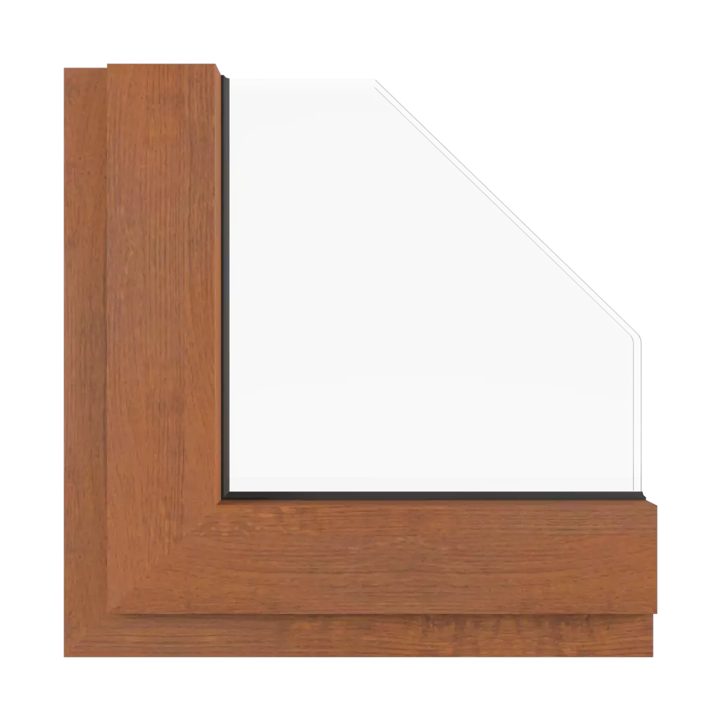 Rustic oak windows window-color aluprof-colors rustic-oak interior