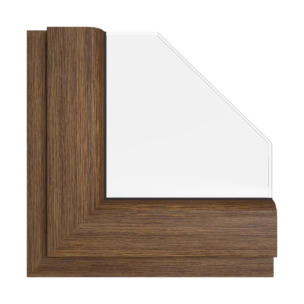 Rustic oak windows window-color rehau-colors oak interior