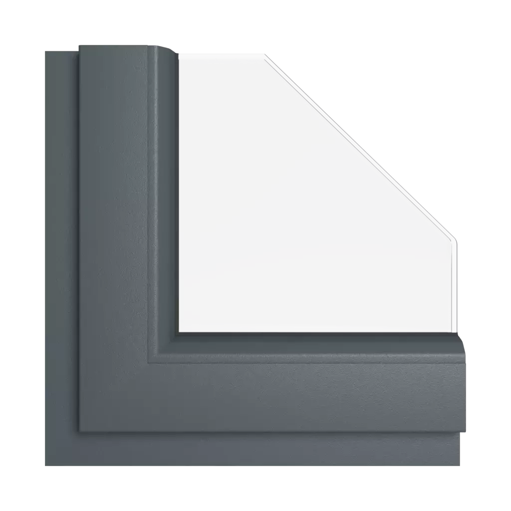 Anthracite smooth windows window-color rehau-colors smooth-anthracite interior