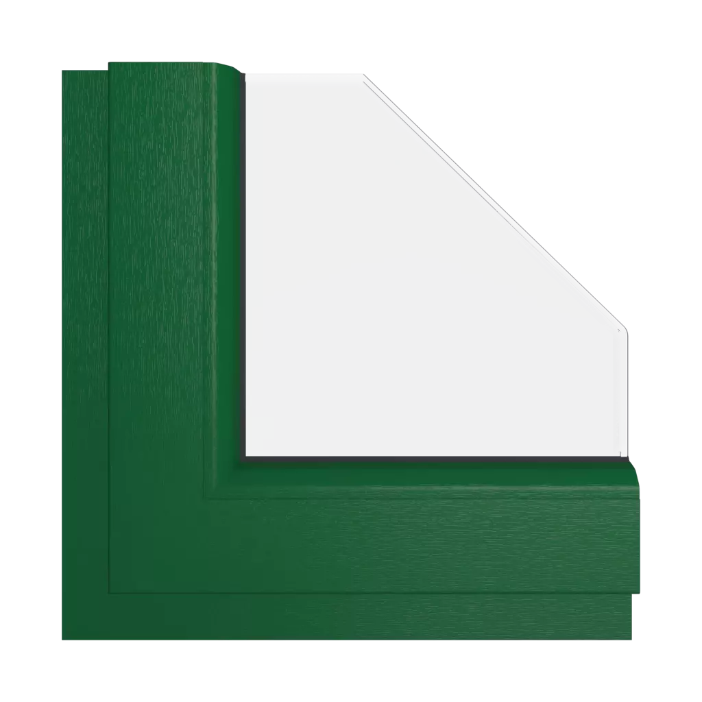 Moss green RAL 6005 windows window-color gealan-colors moss-green-ral-6005 interior