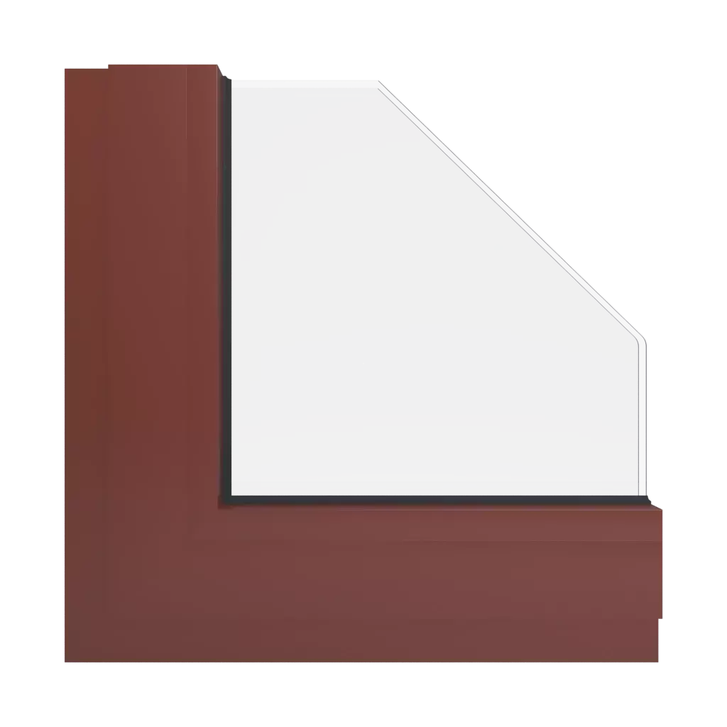 RAL 3009 Oxide red windows window-color aluminum-ral ral-3009-oxide-red interior