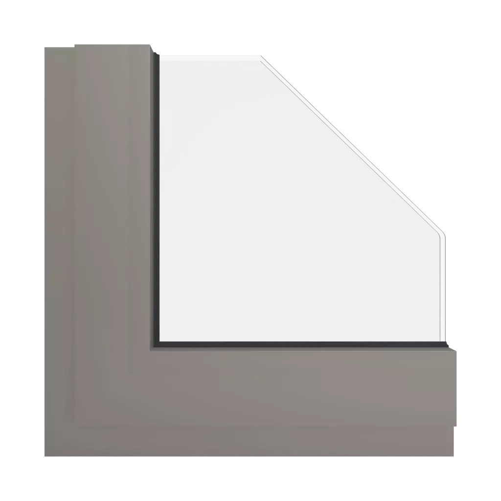 RAL 7048 Pearl mouse grey windows window-color aluminum-ral ral-7048-pearl-mouse-grey interior