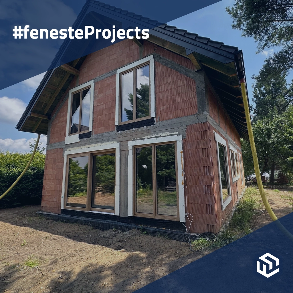 An intimate cottage among green trees 🎥 projects window-colors aluplast turner-oak-malt-woodec  